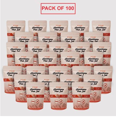 Edible Himalayan Pink Salt - Coarse Grain - Pack of 100 - 2 Pounds Each