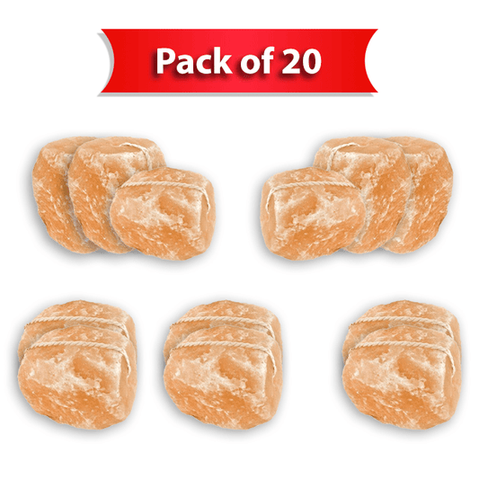 Himalayan Animal Licking Salt Block - 7lbs - Pack of 20